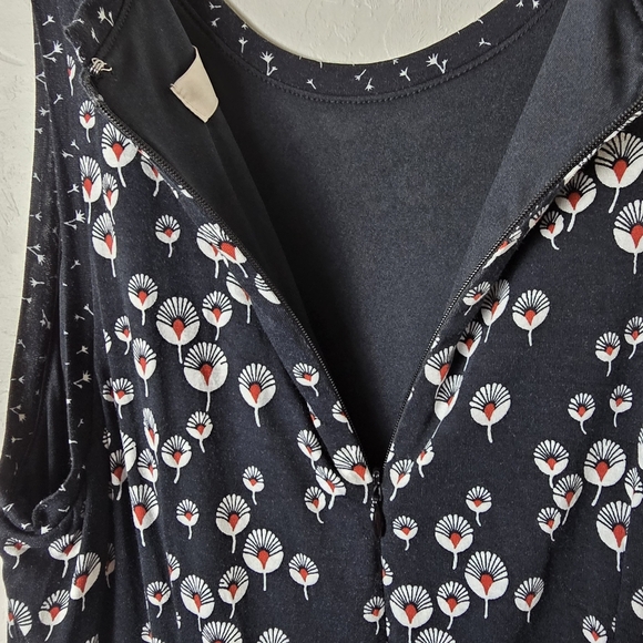 Ann Taylor Loft Black White Dandelion A Line Swing Dress Cocktail Causal Chic 4 - Picture 5 of 11